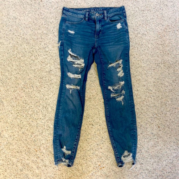 American Eagle Outfitters Denim - AEO hi-rise legging super distressed